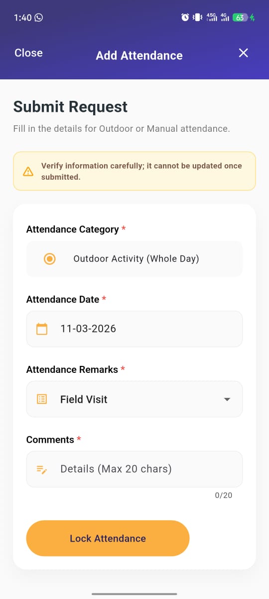 Create Attendance